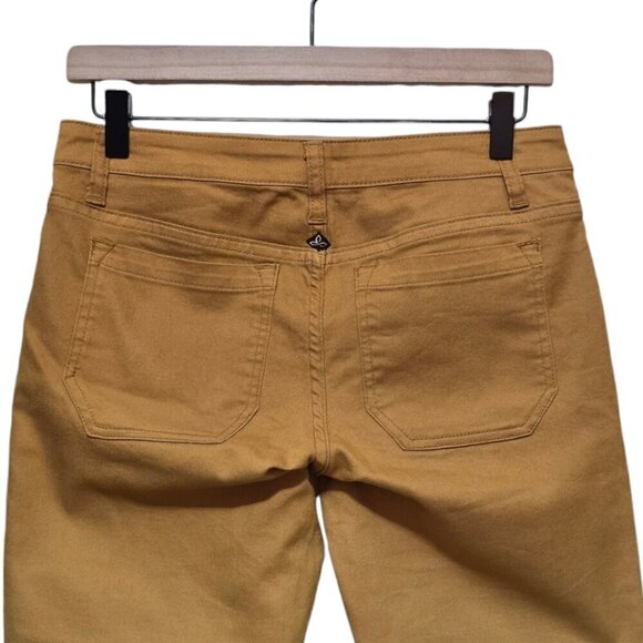 Prana Jett Dripped Cumin Ombre Low Rise Zip Cuff Capris Sz 27 - Picture 4 of 10